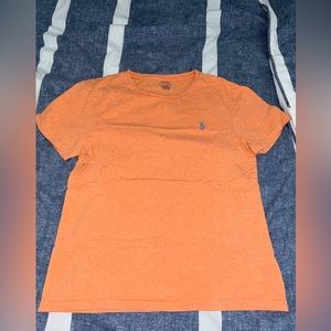 Polo orange slim fit short sleeve shirt